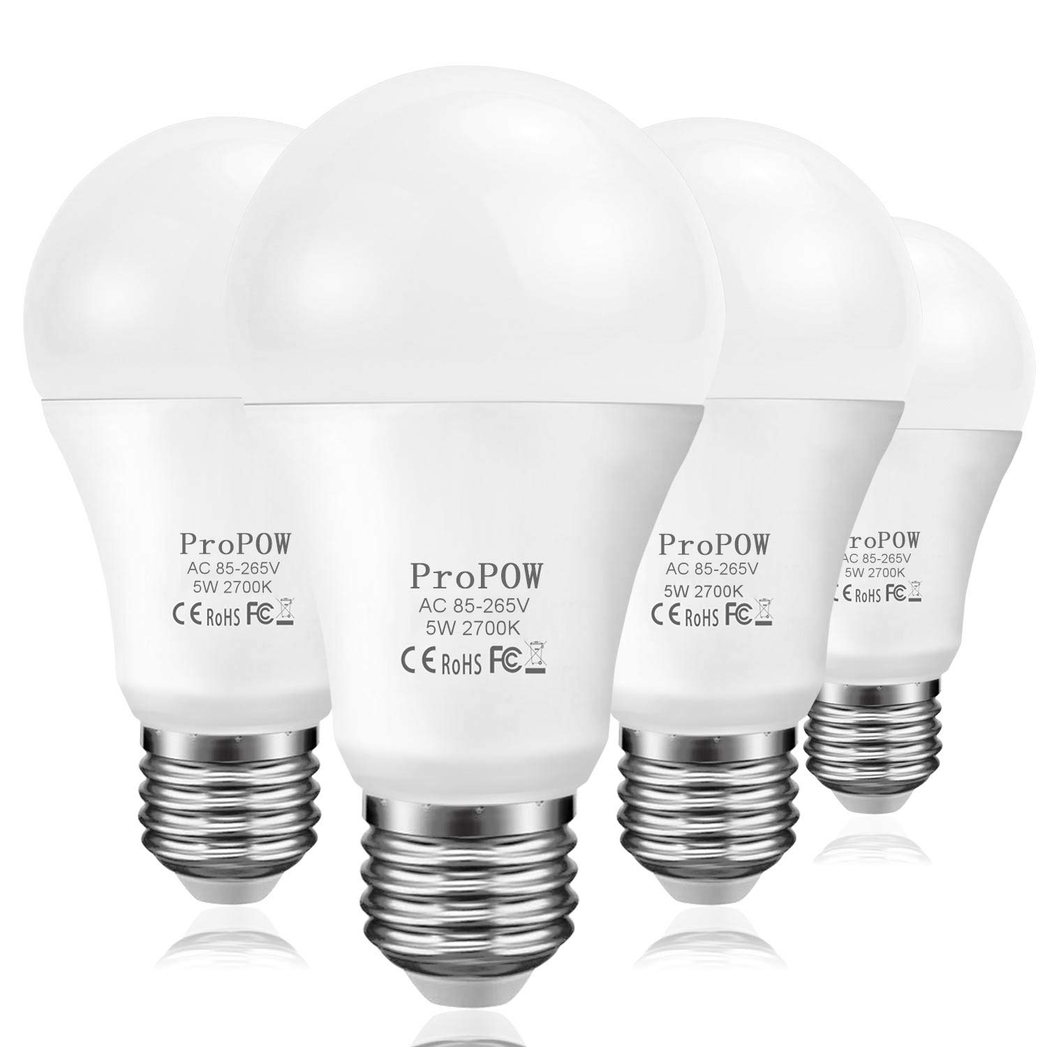 Dusk to Dawnライト電球、propow 5W a19スマートセンサーLED電球自動スイッチインドア/アウトドアポーチガレージDrivewayヤードを照明ランプ廊下（中古品） Dusk to Dawn Light Bulb,ProPOW A19 5W Smart Sensor Light Bulbs